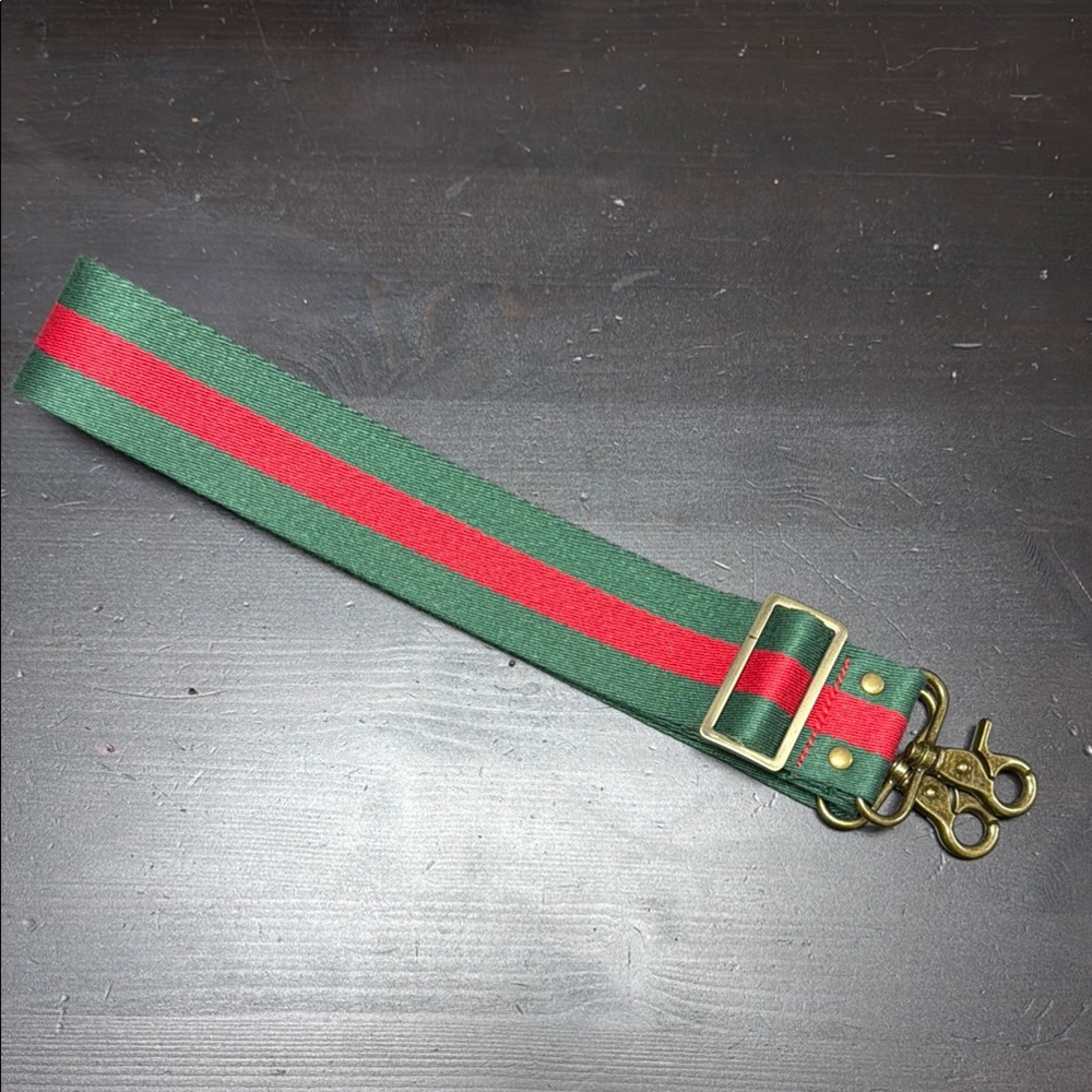 Green and Red Stripe Adjustable Str